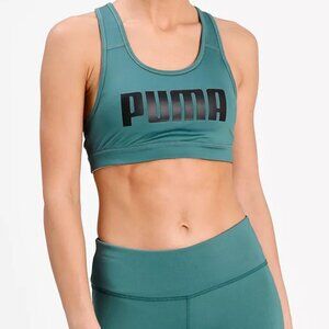 Puma Green Low Impact Sports Bra (S)